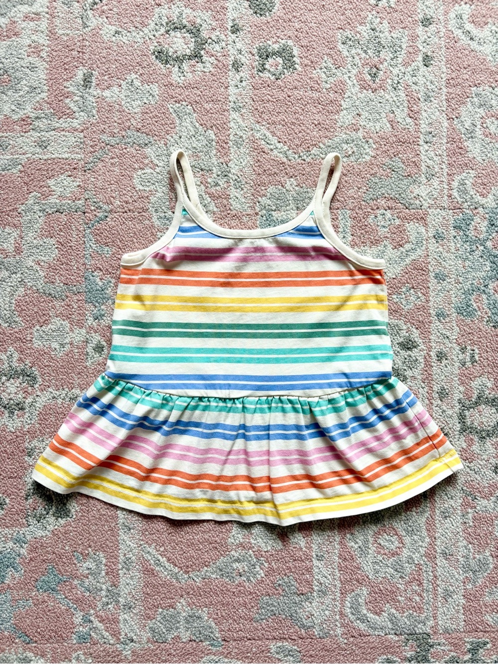 HA Rainbow Peplum Tank